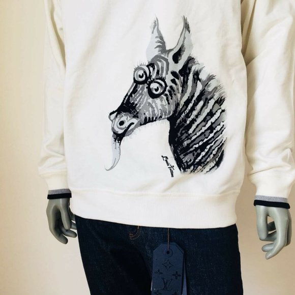 New Authentic Louis Vuitton Chapman Zebra Sweater - Picture 3 of 11